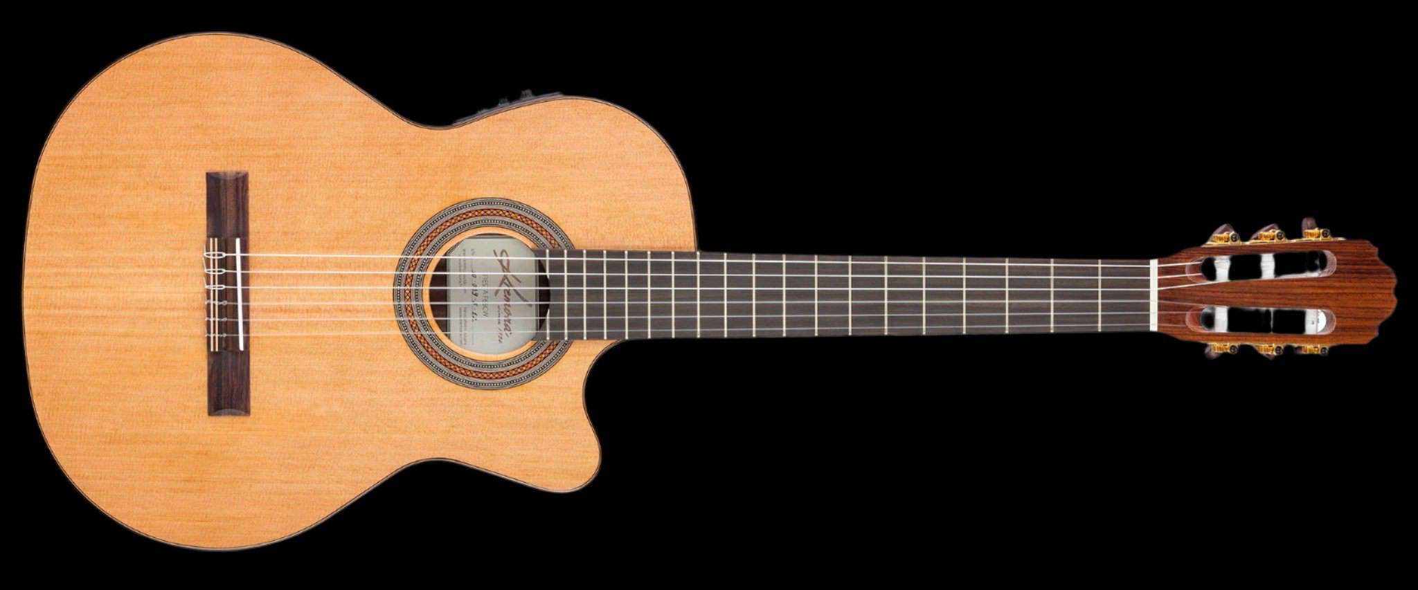 Kremona F65CWS, Solid Spruce, Indian Rosewood Veneer Hand Made Electro Nylon Strung Guitar - Richards Guitars Of Stratford Upon Avon