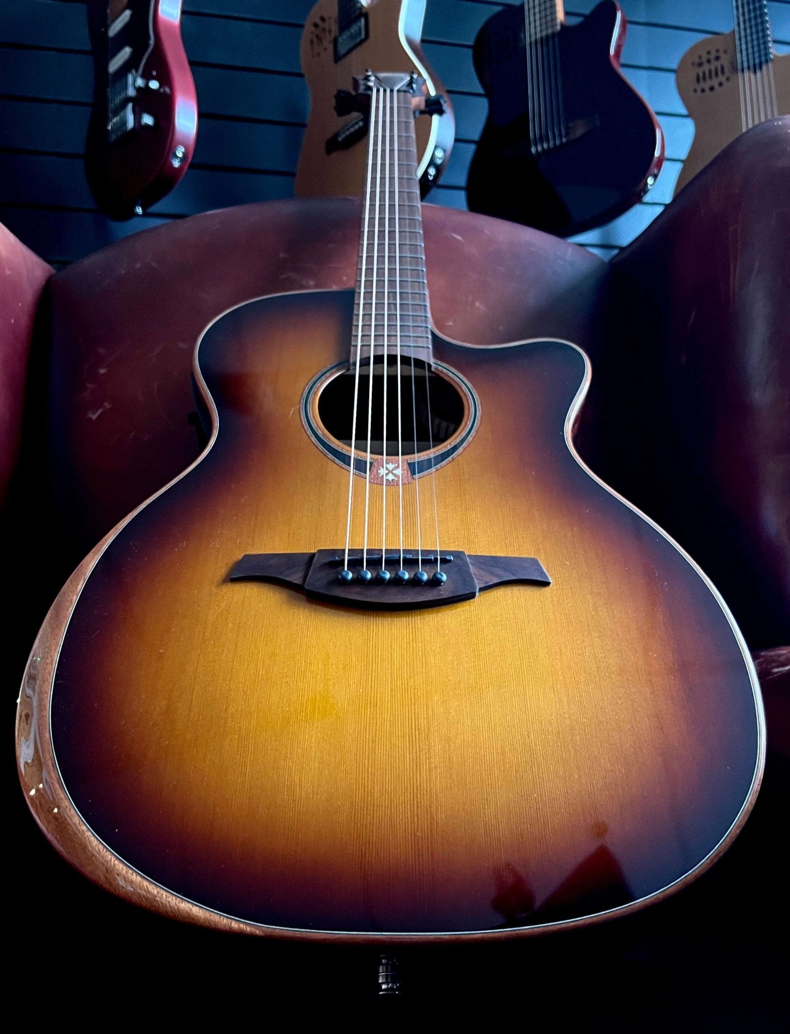 LAG T118ABCE - BRS Special Edition With Bevel. Exuisite Luxury Electro Acoustic Guitar - Richards Guitars Of Stratford Upon Avon