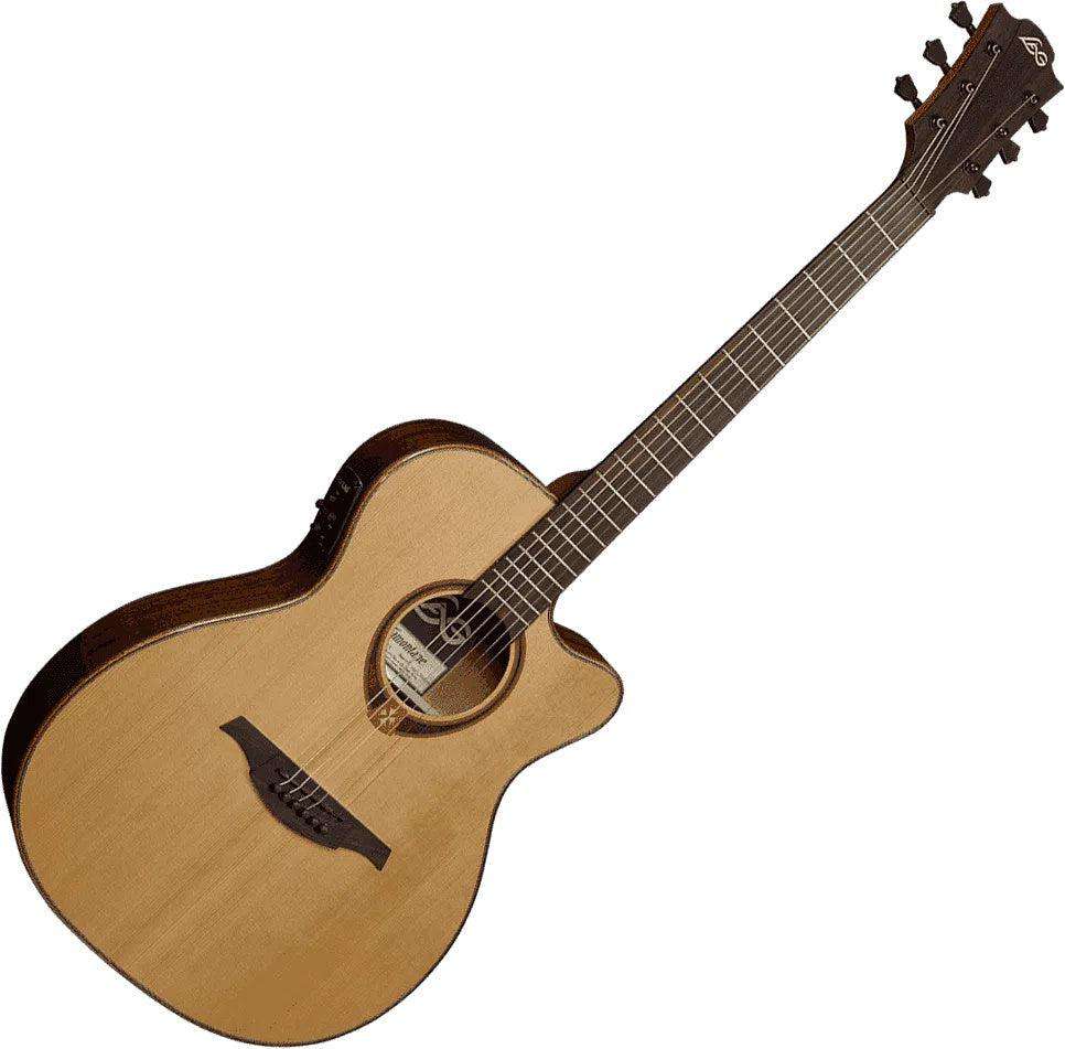 LAG TRAMONTANE 118 T118ACE AUDITORIUM CUTAWAY ELECTRO - Richards Guitars Of Stratford Upon Avon