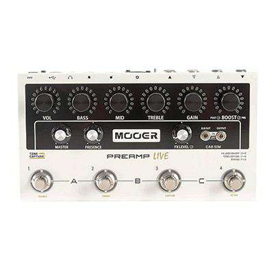 MOOER PREAMP LIVE DIGITAL PREAMP MODELLER PEDAL - Richards Guitars Of Stratford Upon Avon