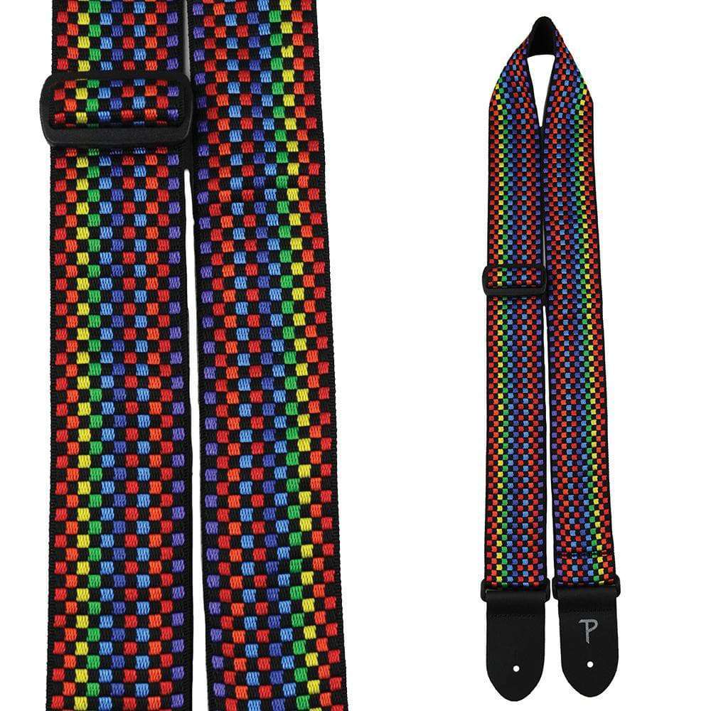 Perris Hope Collection Guitar Strap ~ Rainbow - Richards Guitars Of Stratford Upon Avon