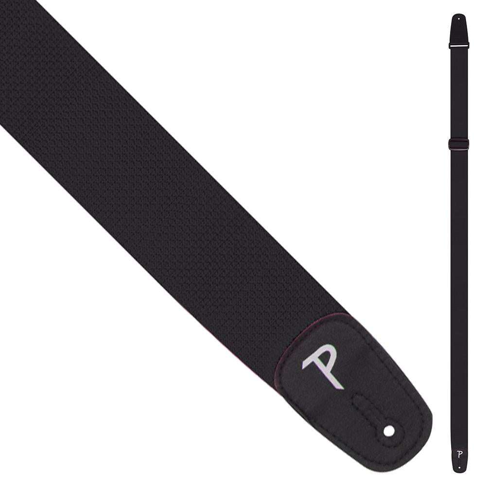 Perri's Polyester Pro Guitar Strap ~ Black - Richards Guitars Of Stratford Upon Avon
