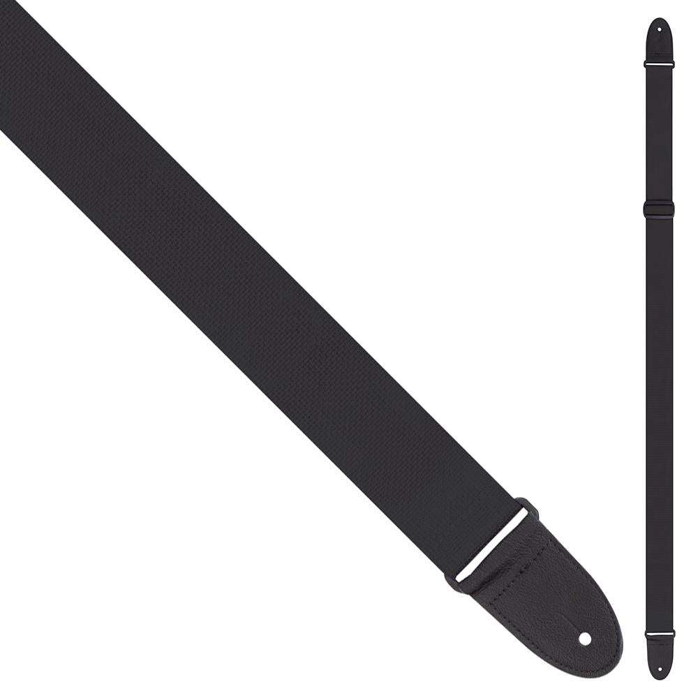 Perri's Polyester Pro Guitar Strap ~ Black - Richards Guitars Of Stratford Upon Avon