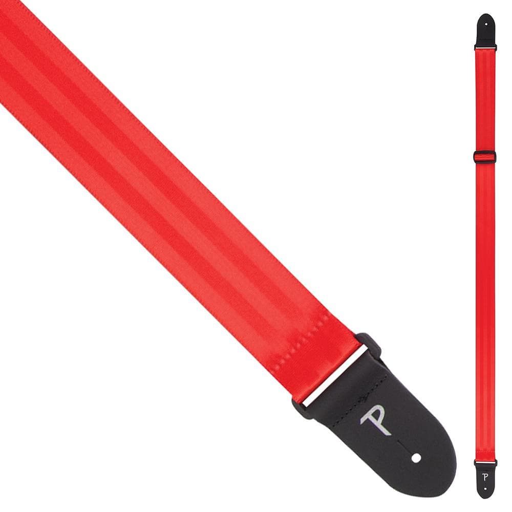Perri's Seat Belt Guitar Strap ~ Red - Richards Guitars Of Stratford Upon Avon