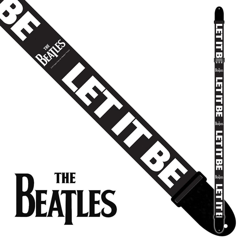 Perri's The Beatles Polyester Guitar Strap ~ Let It Be - Richards Guitars Of Stratford Upon Avon