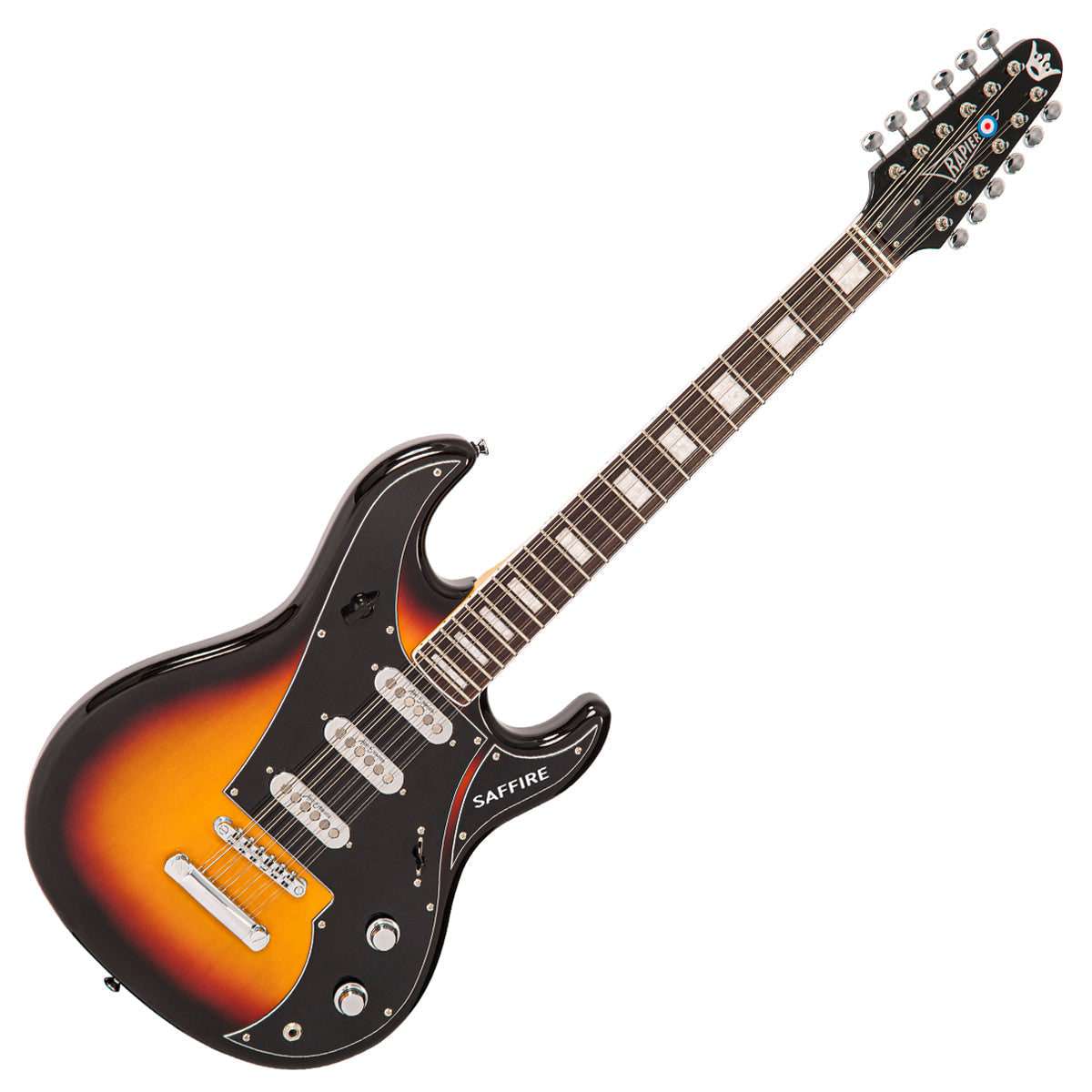 Rapier Saffire 12 String Electric Guitar ~ Sunburst - Richards Guitars Of Stratford Upon Avon