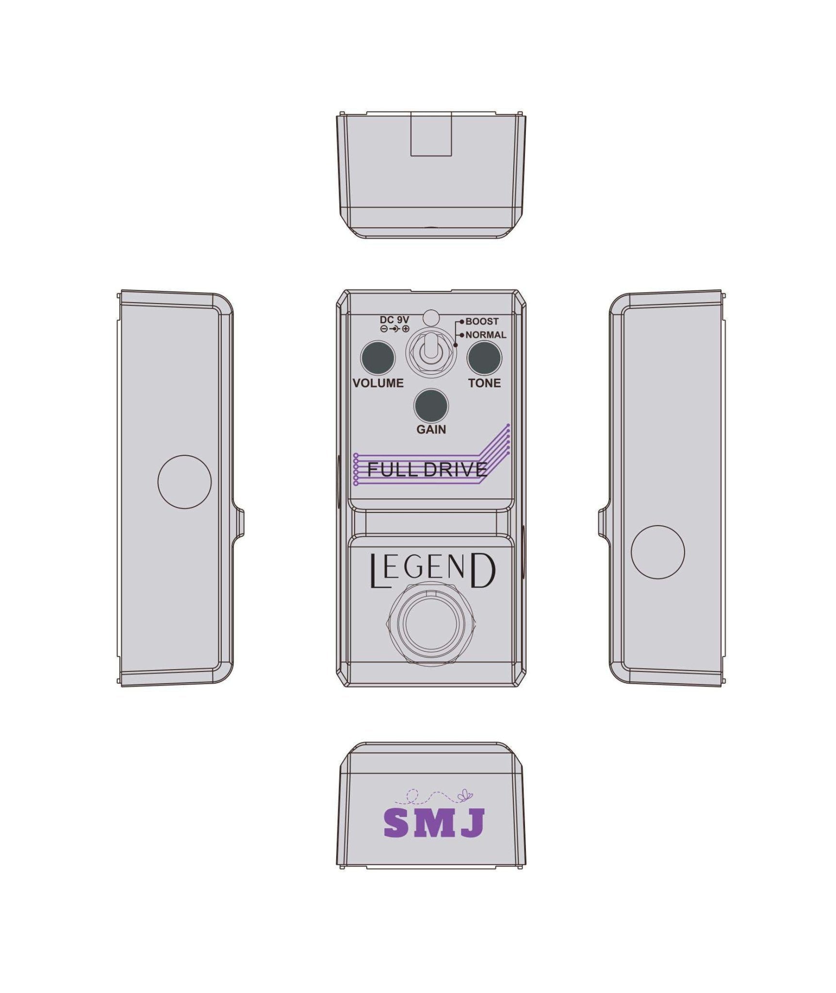 SMJ LEGEND Series Full Drive Pedal - Richards Guitars Of Stratford Upon Avon