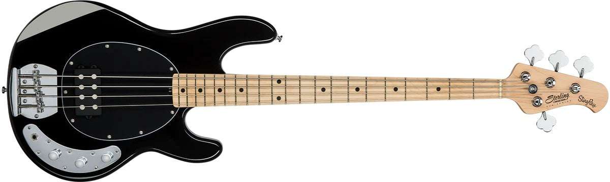 Sterling By Musicman SUB SRAY 4 BLACK MAPLE F/BOARD AND NECK - Richards Guitars Of Stratford Upon Avon