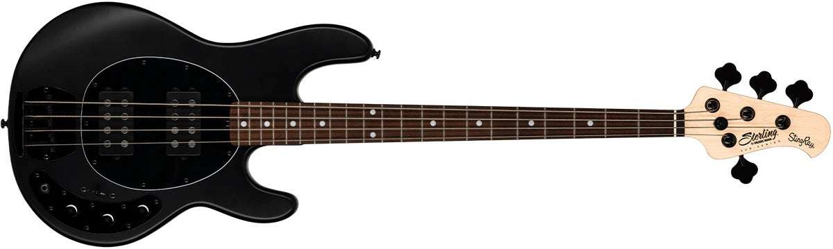 Sterling By Musicman SUB SRAY 4 HH STEALTH BLACK JATOBA F/B & M/NECK - Richards Guitars Of Stratford Upon Avon