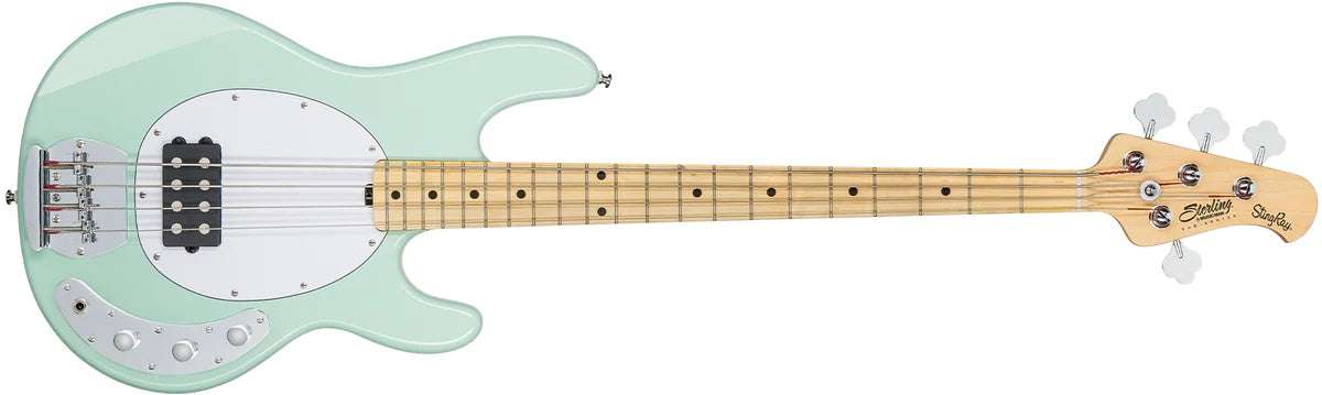 Sterling By Musicman SUB SRAY 4 MINT GREEN MAPLE F/B AND NECK - Richards Guitars Of Stratford Upon Avon