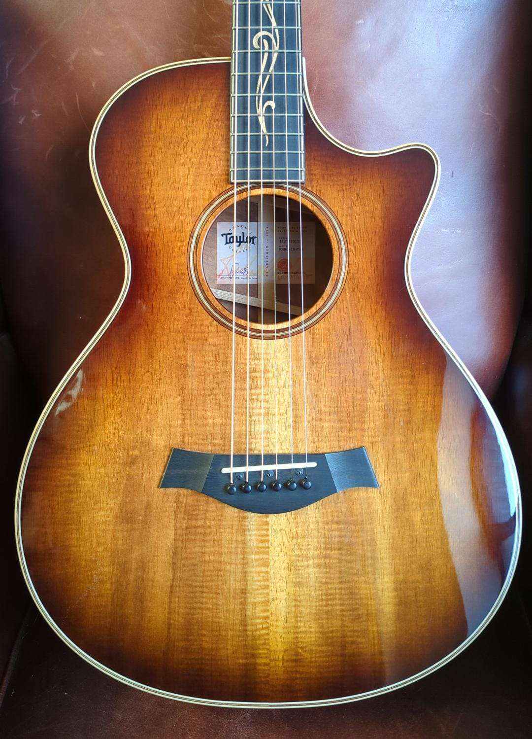 Taylor K22ce All Koa Concert Size Electro - Acoustic (used) - Richards Guitars Of Stratford Upon Avon