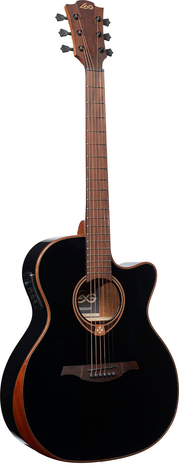 Tramontane 118 Black - Auditorium Bevel Cutaway Electro - Richards Guitars Of Stratford Upon Avon