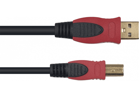 USB Cable A male to B male - 3m - Richards Guitars Of Stratford Upon Avon