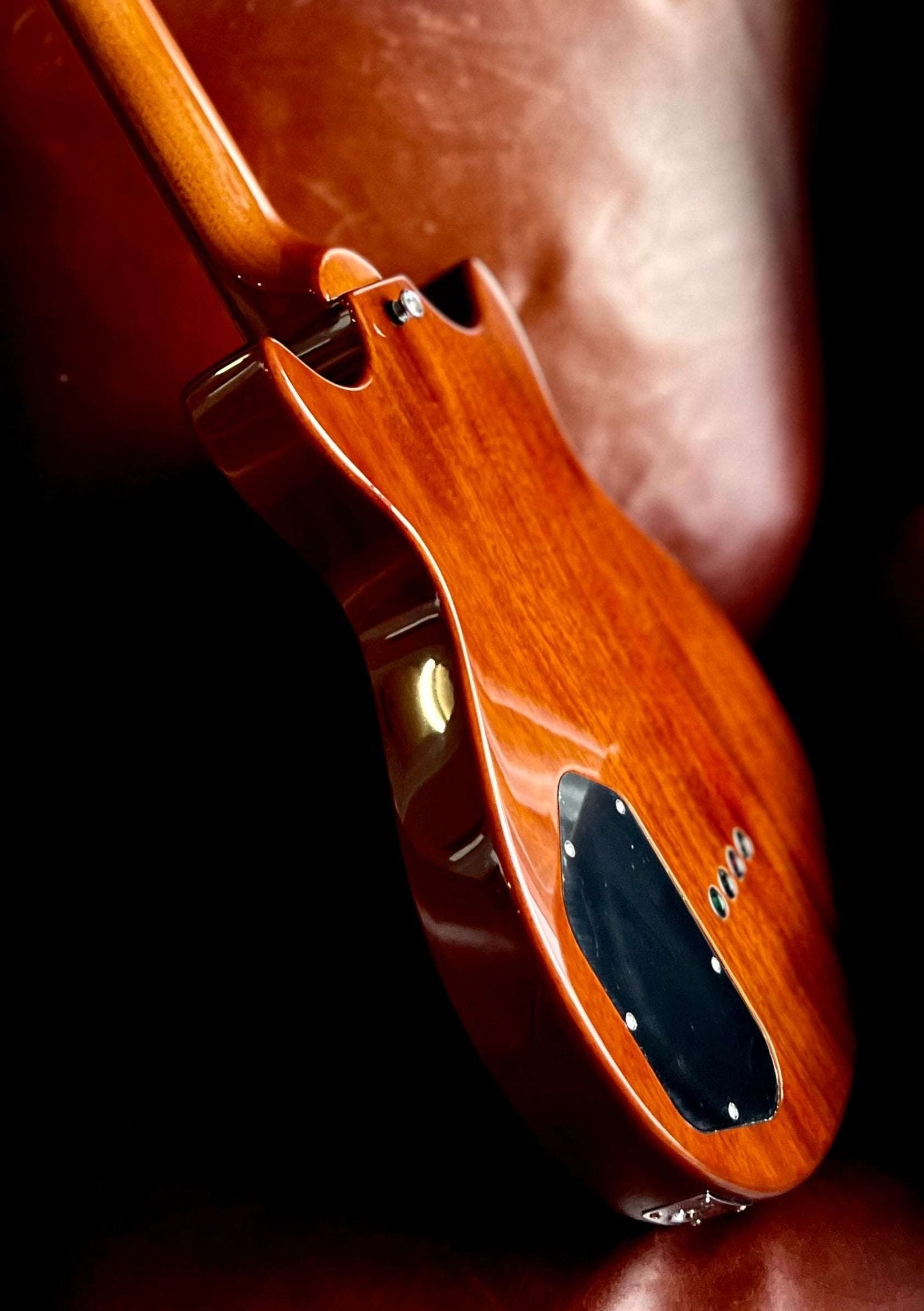 Vintage REVO Series 'Callan' Bass VRB70CR See Thru Cherry Red - Richards Guitars Of Stratford Upon Avon