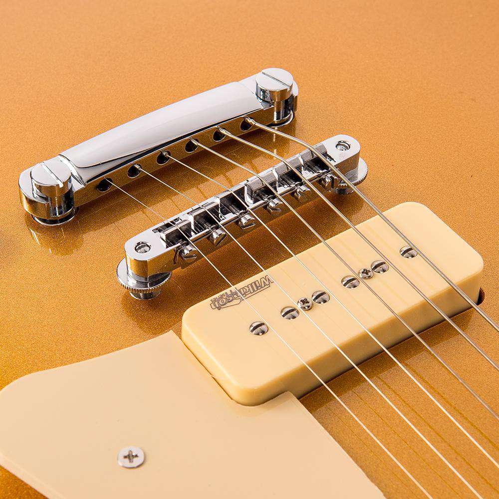 Vintage V100 GT ReIssued Electric Guitar ~ Gold Top - Richards Guitars Of Stratford Upon Avon