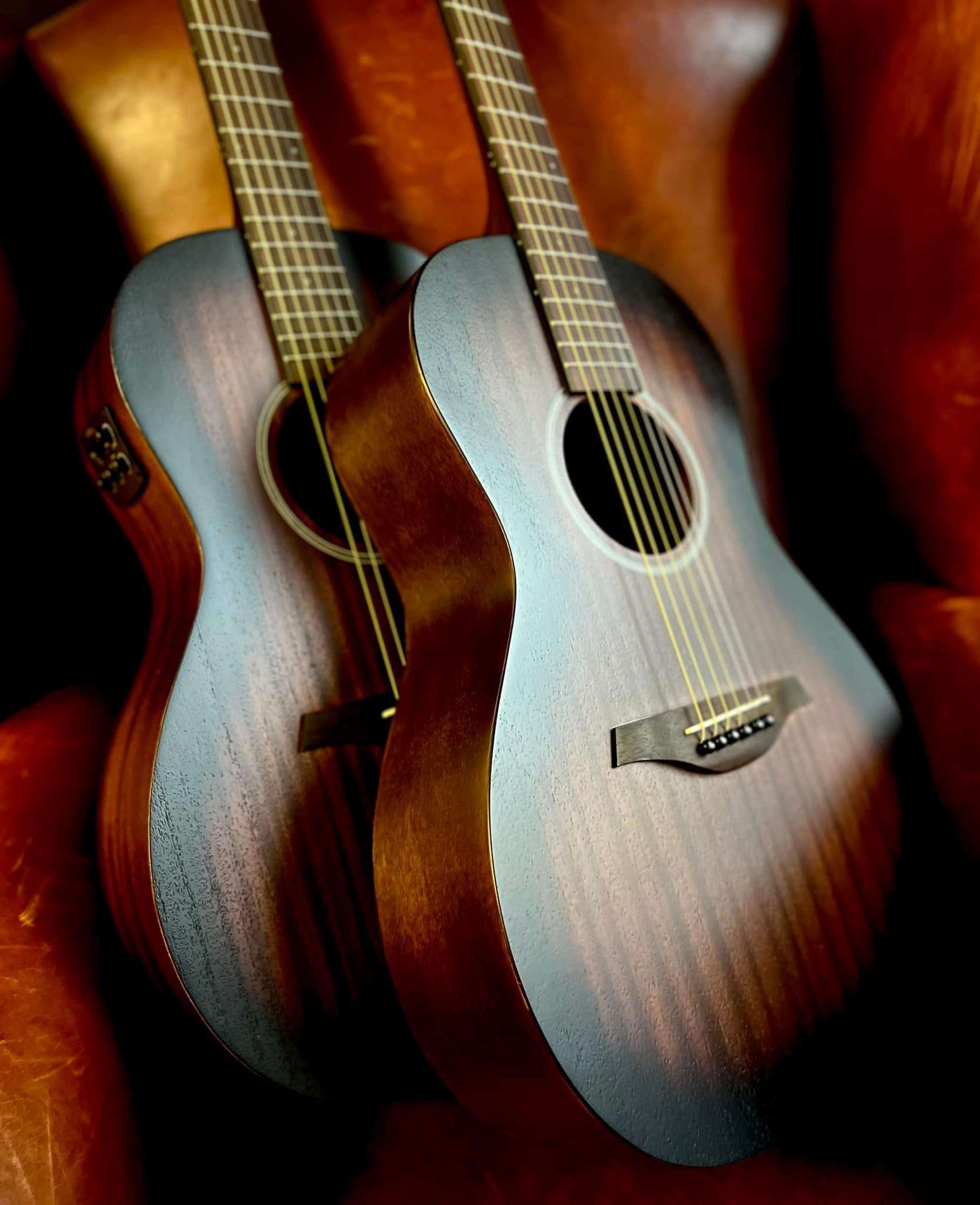 Vintage V880WK Statesboro' 'Parlour' Acoustic Guitar ~ Whisky Sour - Richards Guitars Of Stratford Upon Avon