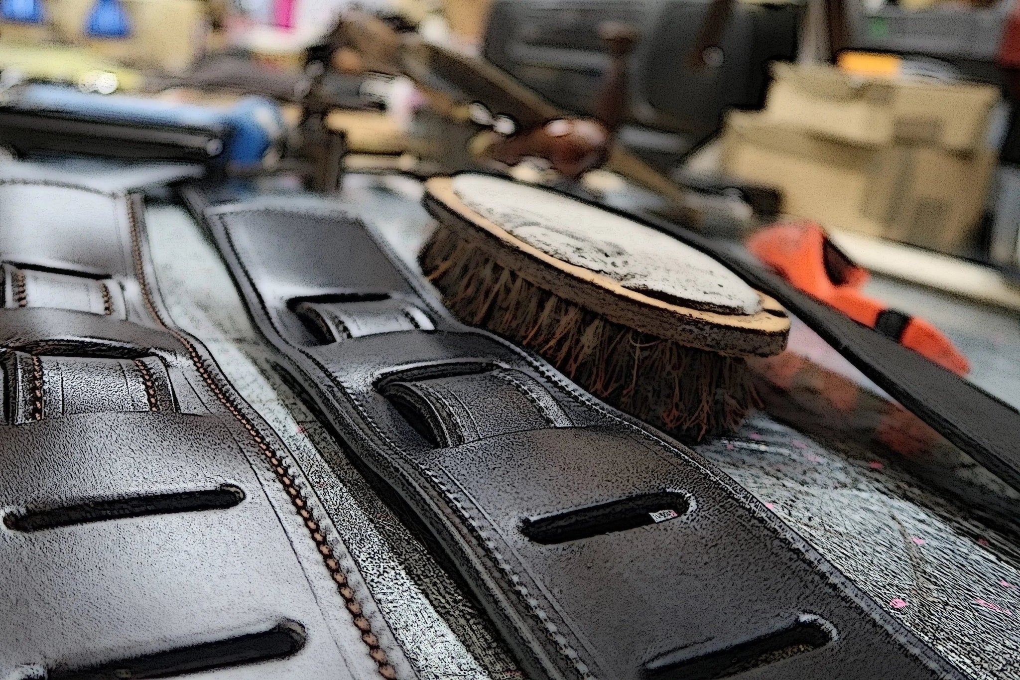 Walsall Hand Made Premium Padded Bridle Leather Guitar Strap ( Just £79 when bought with a guitar saving £40) - Richards Guitars Of Stratford Upon Avon