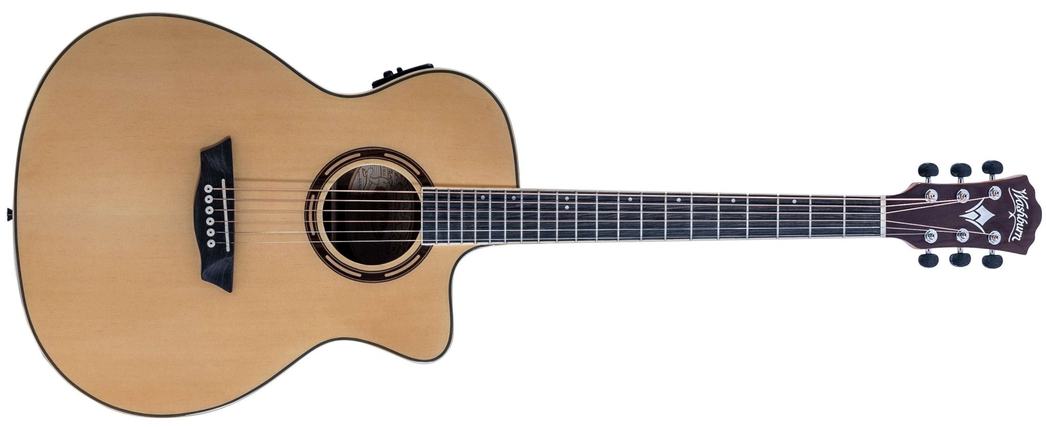 Washburn AG70CE Grand Auditorium - Natural Electro Acoustic Guitar - Richards Guitars Of Stratford Upon Avon