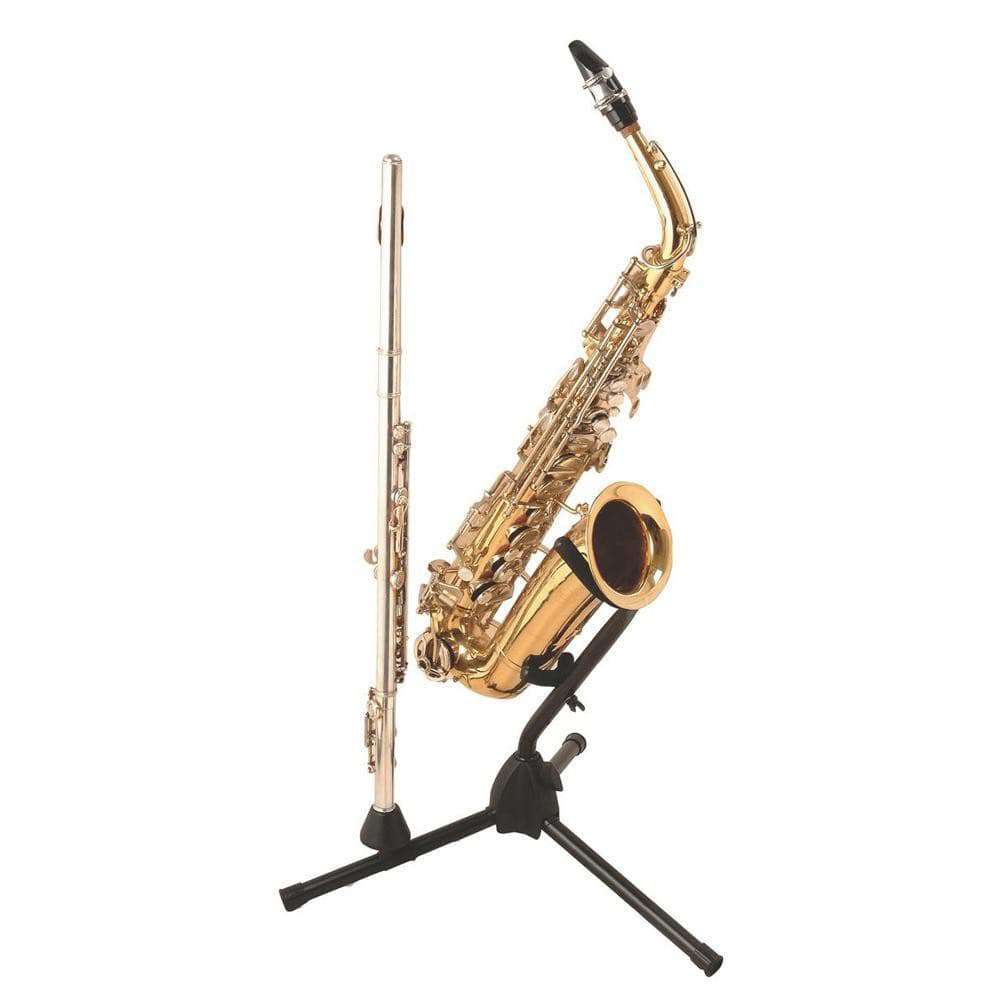 On-Stage Alto / Tenor Sax Stand with Flute Peg, for sale at Richards Guitars.