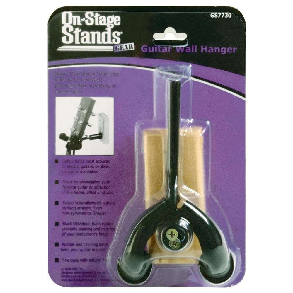 On-Stage Mini Wood Wall Hanger (Screw-In), Stands & Hangers for sale at Richards Guitars.