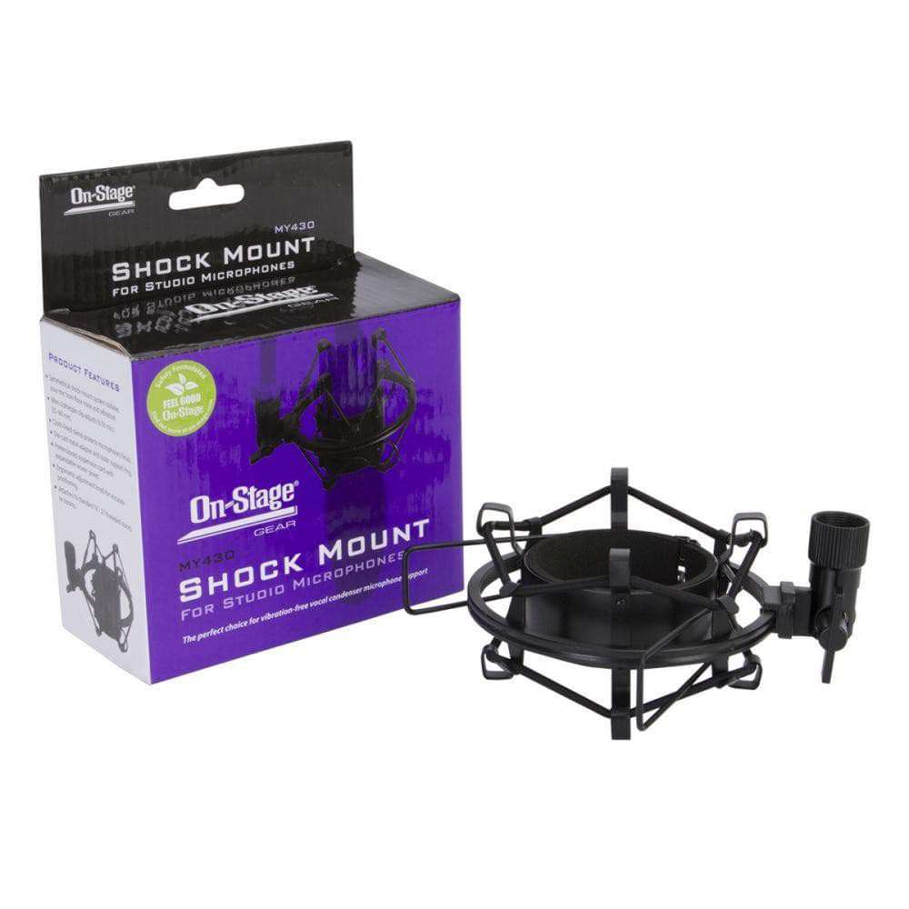 On-Stage Studio Microphone Shock Mount - 55-60mm ø Mics, for sale at Richards Guitars.